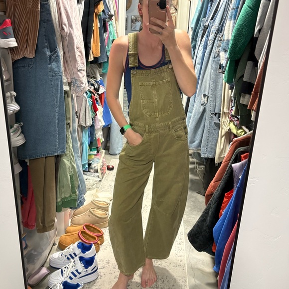 Free People We The Free Good Luck Barrel Overalls - Picture 4 of 6